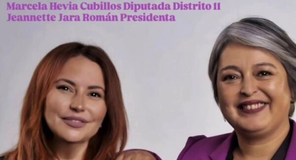 Marcela Hevia Cubillos y Jeannette Jara