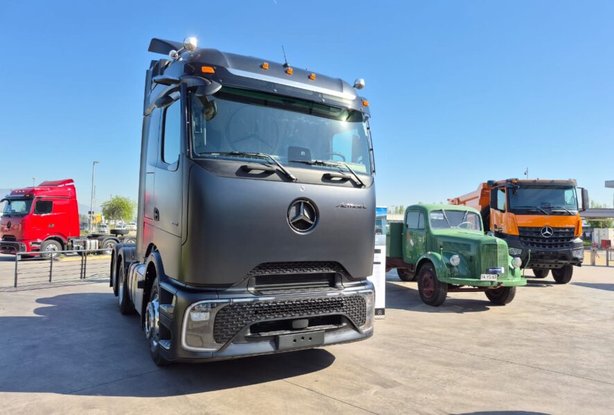 Nuevas cabinas Mercedes-Benz Camiones presentadas por Kaufmann en Chile.