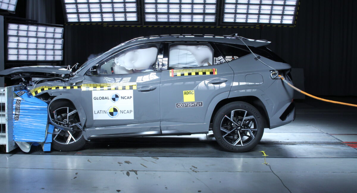 Hyundai Tucson cinco estrellas Latin NCAP: Seguridad vs Basalt