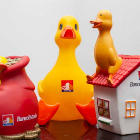 Pato de educación financiera de Banco Estado.