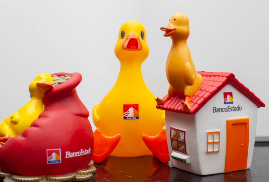Pato de educación financiera de Banco Estado.