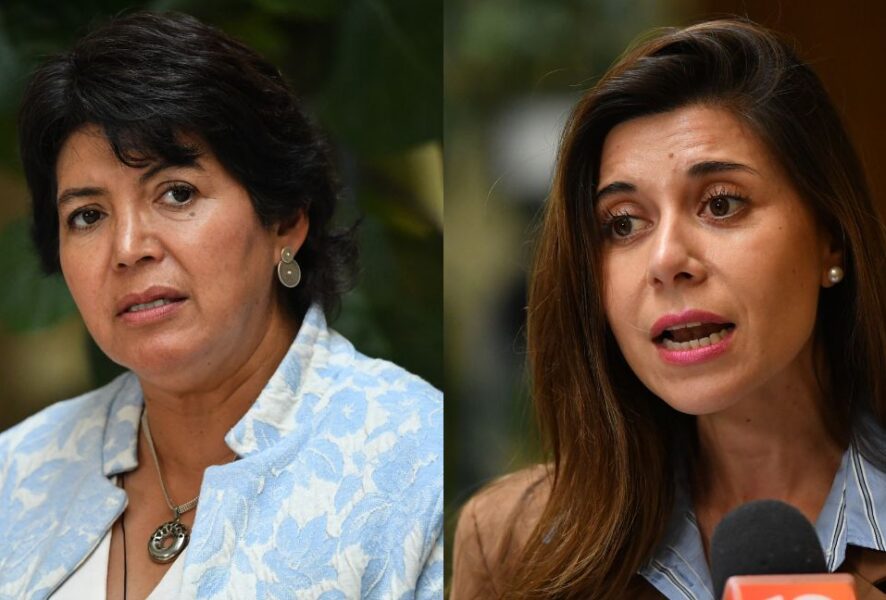 Yasna Provoste y Daniella Cicardini