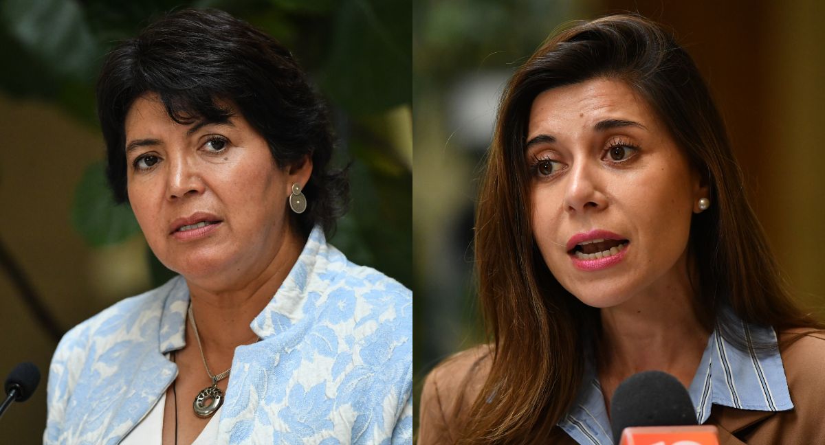 Yasna Provoste y Daniella Cicardini