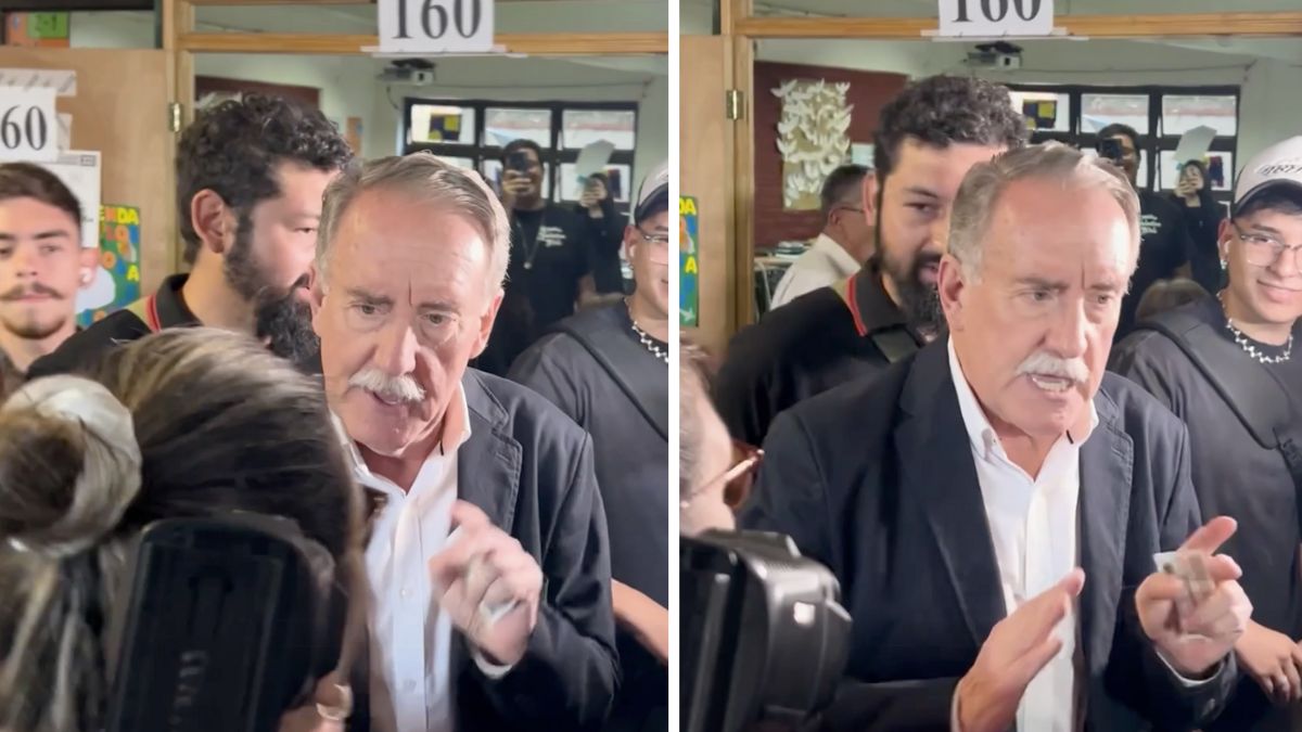 "No me toques": la caótica llegada de Artés a local de votación