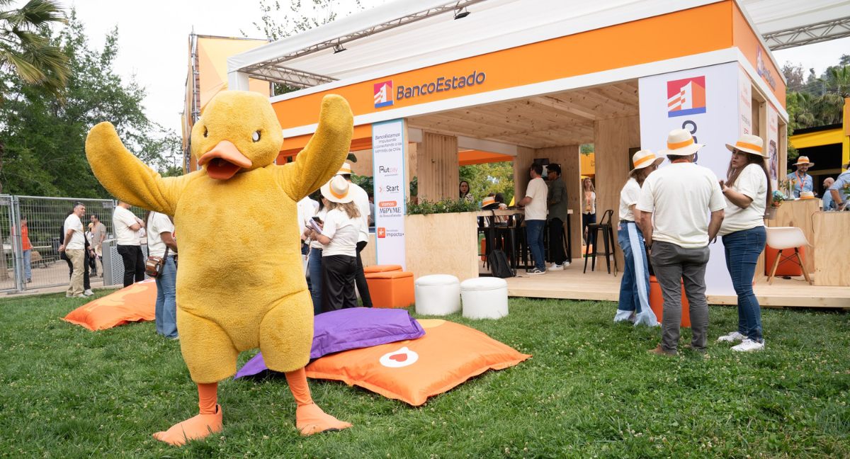 Pato de BancoEstado en ETM.