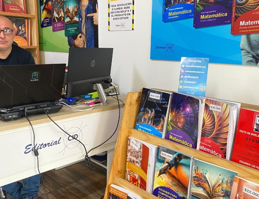 Foto de Editorial Cid, donde tienen los mejores libros para PAES.