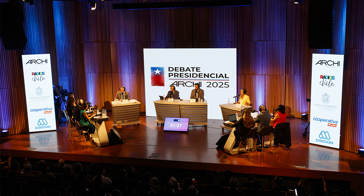 Debate Archi entre José Antonio Kast y Jeannette Jara.