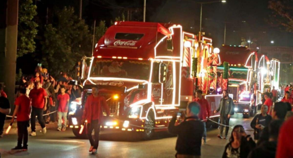 Camion de la Caravana Navideña Coca Cola Sin aZÚCAR.