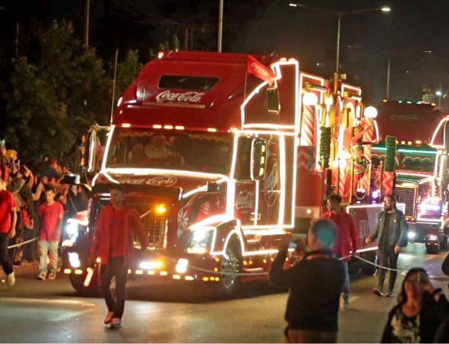 Camion de la Caravana Navideña Coca Cola Sin aZÚCAR.