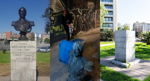 Busto De las Heras en Santiago