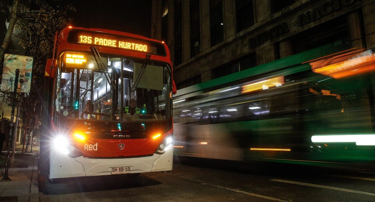 Transporte público en año nuevo