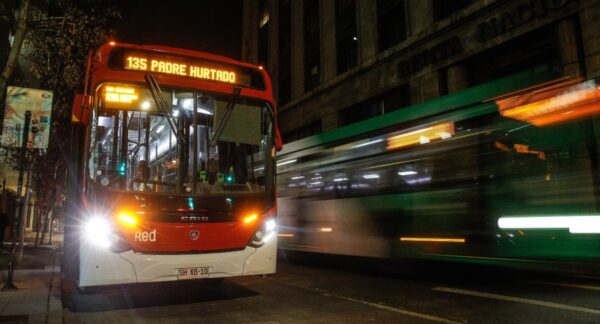 Transporte público en año nuevo