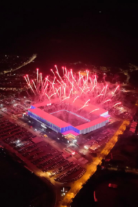 Ejemplo de 5G aplicado en evento en vivo.