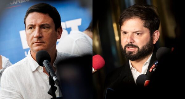 Arturo Squella y Gabriel Boric