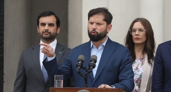 Jaime Gajardo, Gabriel Boric y Camila Vallejo