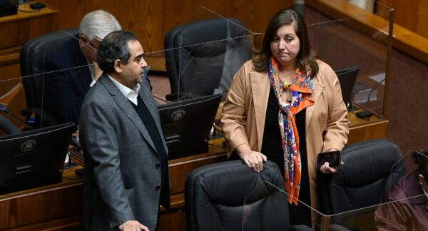 Jaime Quintana y Paulina Vodanovic