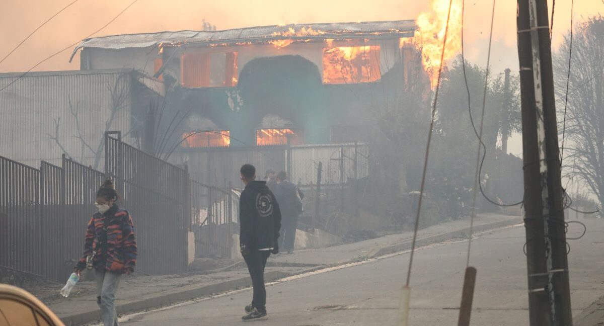 Incendios en Penco y Lirquén