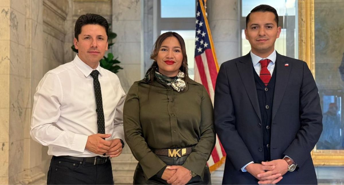 Diputados evangélicos Mauro González, Stephanie Jeldrez y Benjamín Lorca