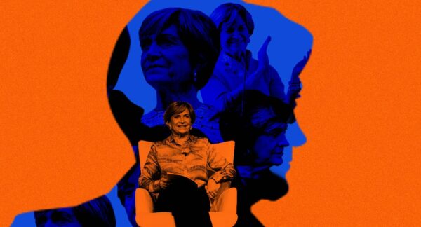 Evelyn Matthei, ilustración Sandro Baeza.