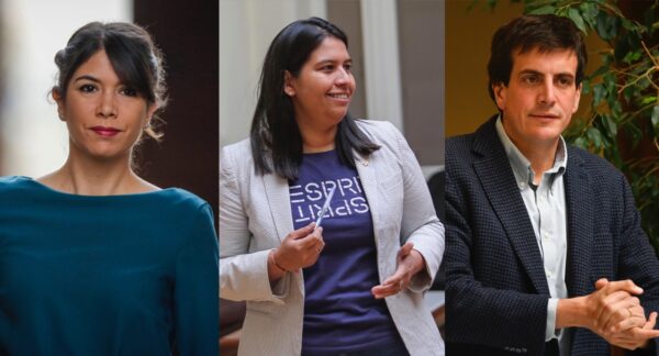 Katherine Martorell, Andrea Balladares y Diego Schalper