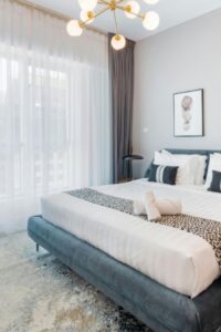 Foto de cama king.