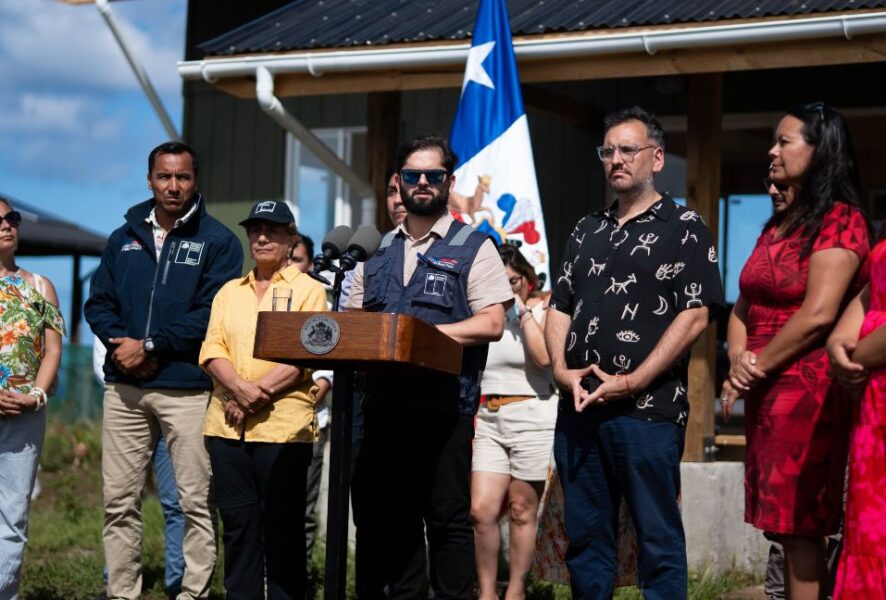 Gabriel Boric en Rapa Nui