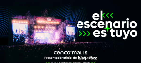 Poster de Cenco Malls para el Lollapalooza.
