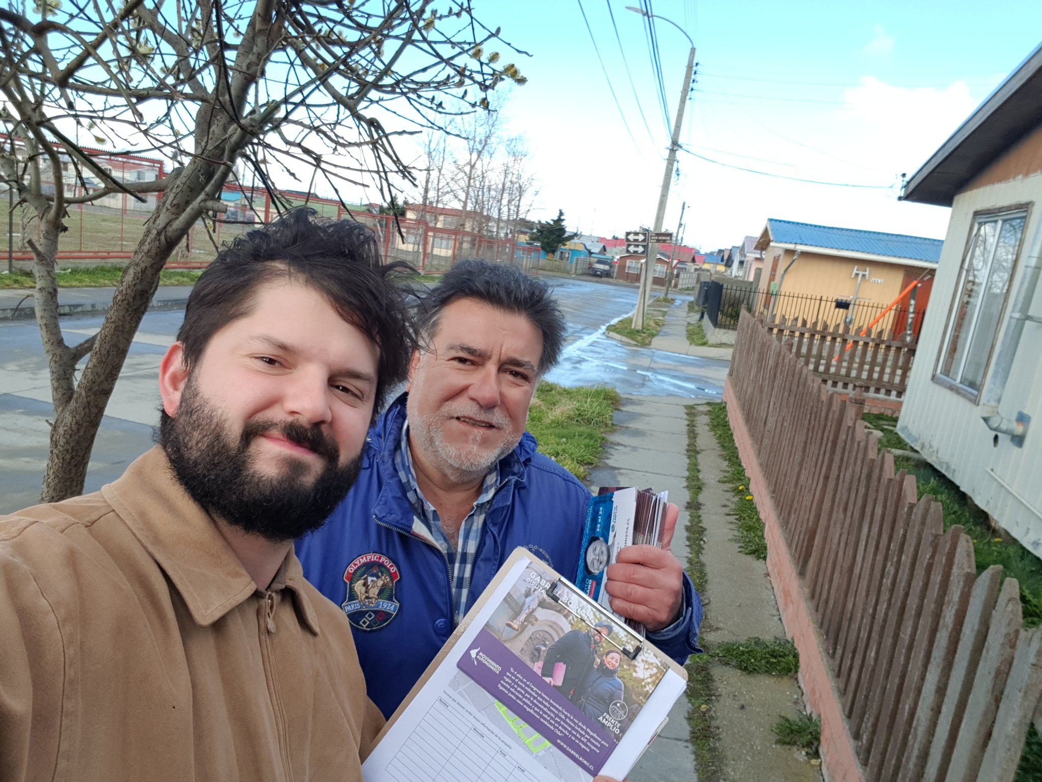 Gabriel Boric y Mario Navarro