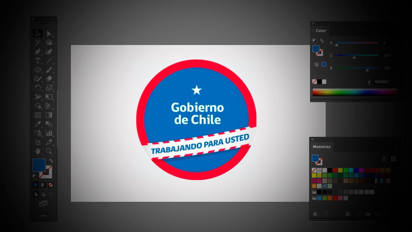 “Estamos conscientes de que es horrible”: el WhatsApp del jefe de diseño de la Secom de Kast para aclarar las dudas sobre el nuevo logo de Gobierno