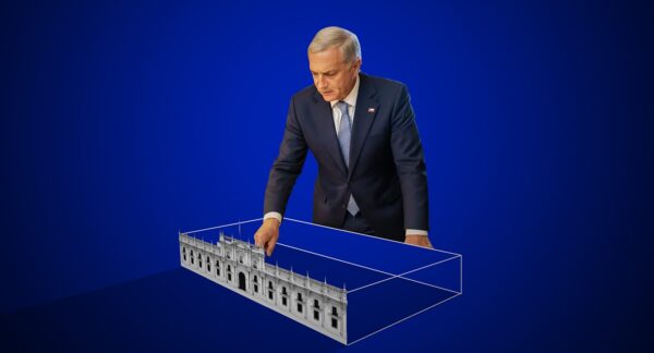 Ilustración Sandro Baeza sobre José Antonio Kast