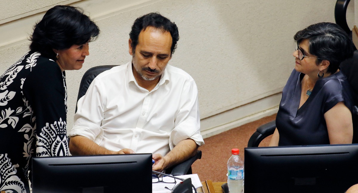 Yasna Provoste, Daniel Núñez y Claudia Pascual