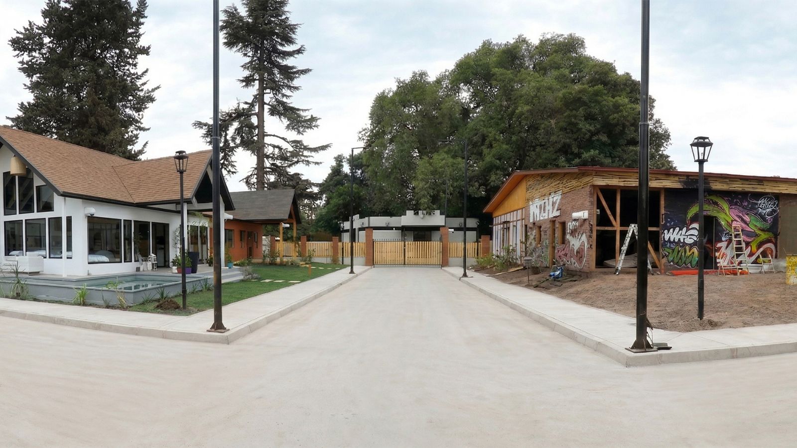 En el mismo espacio de “Pelotón”: cómo Canal 13 construyó un barrio en 90 días en Calera de Tango para el regreso de los realities a Chile