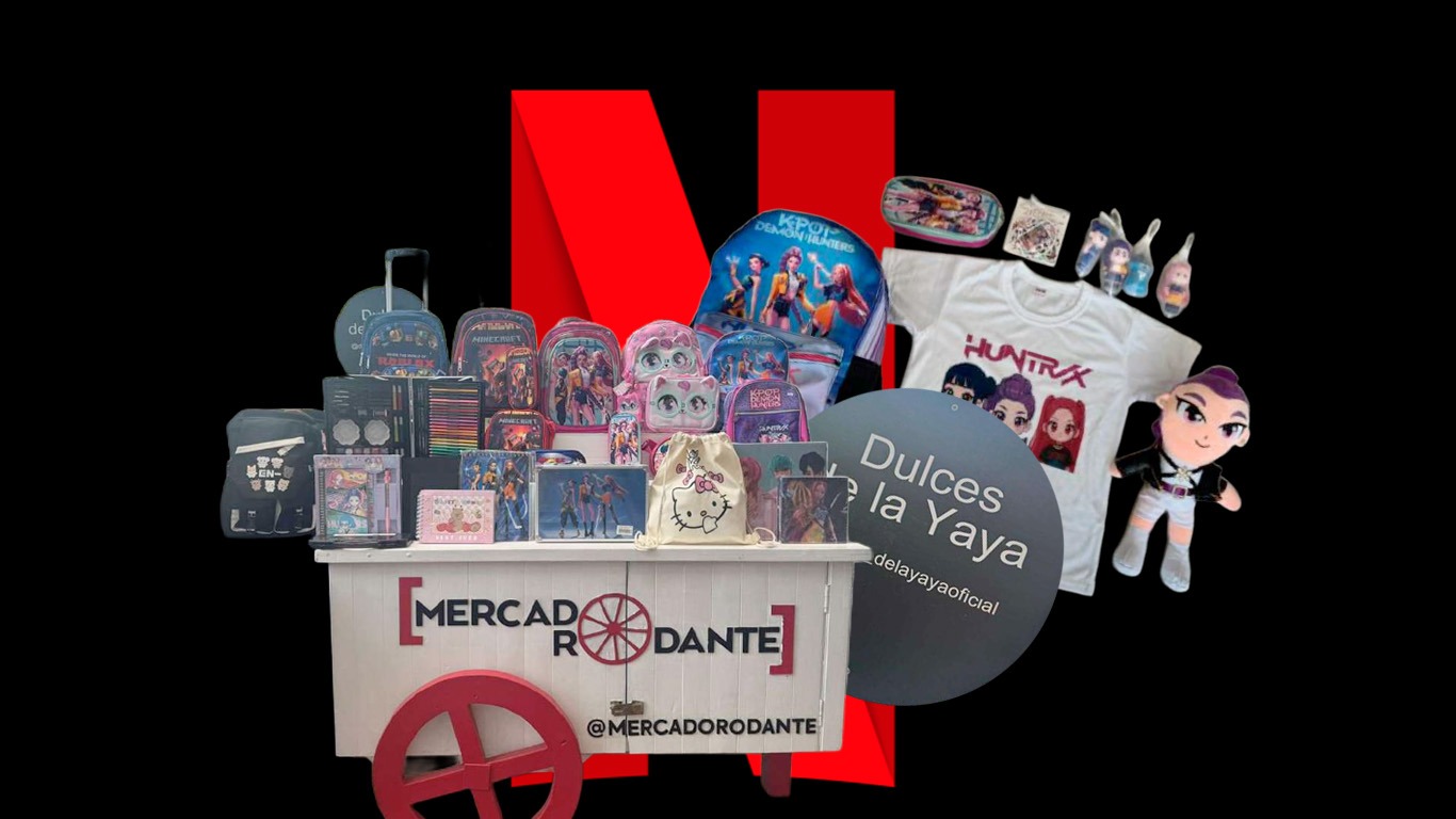 Netflix demanda a emprendedores del proyecto Mercado Errante en Mall Plaza Egaña por venta de productos de “K-pop Demon Hunters”
