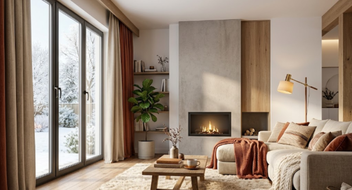 Habitación con ventanas termopaneles