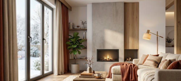 Habitación con ventanas termopaneles