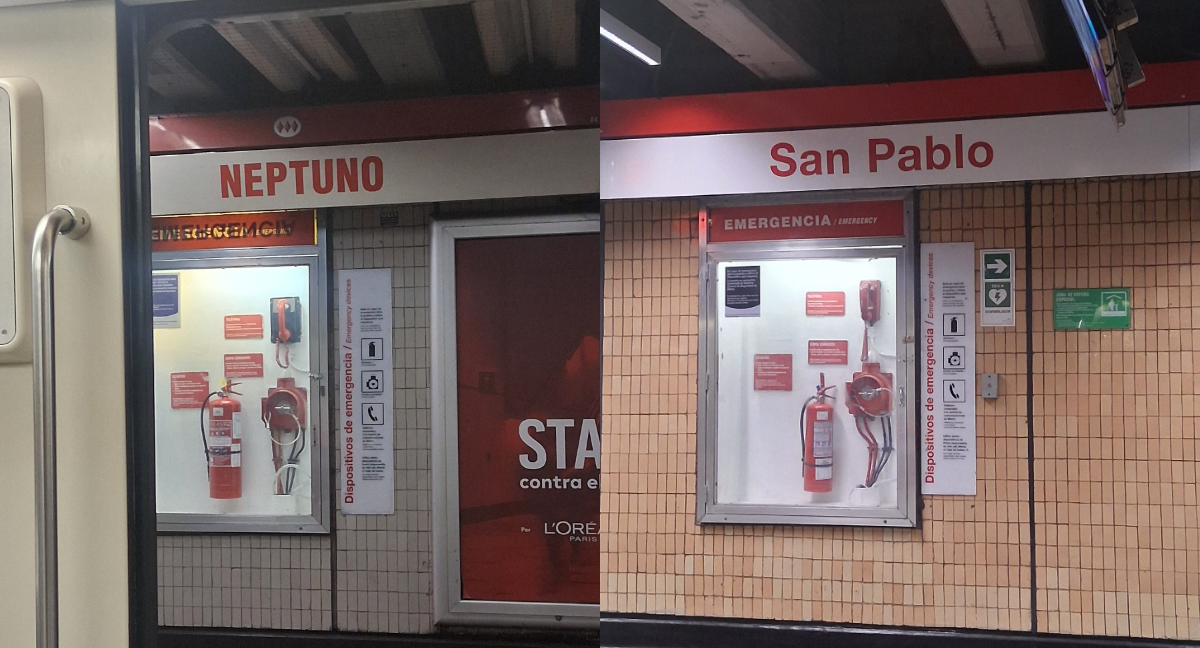 “Es más moderna y legible”: Los motivos de Metro que explican el cambio de tipografía en las estaciones de la Línea 1