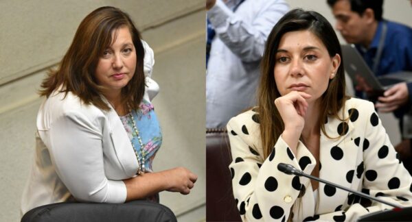 Paulina Vodanovic y Daniella Cicardini