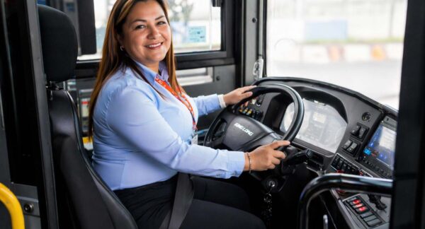 Mujeres conductoras en el transporte público
