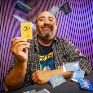 El coleccionista de tarjetas Bip.