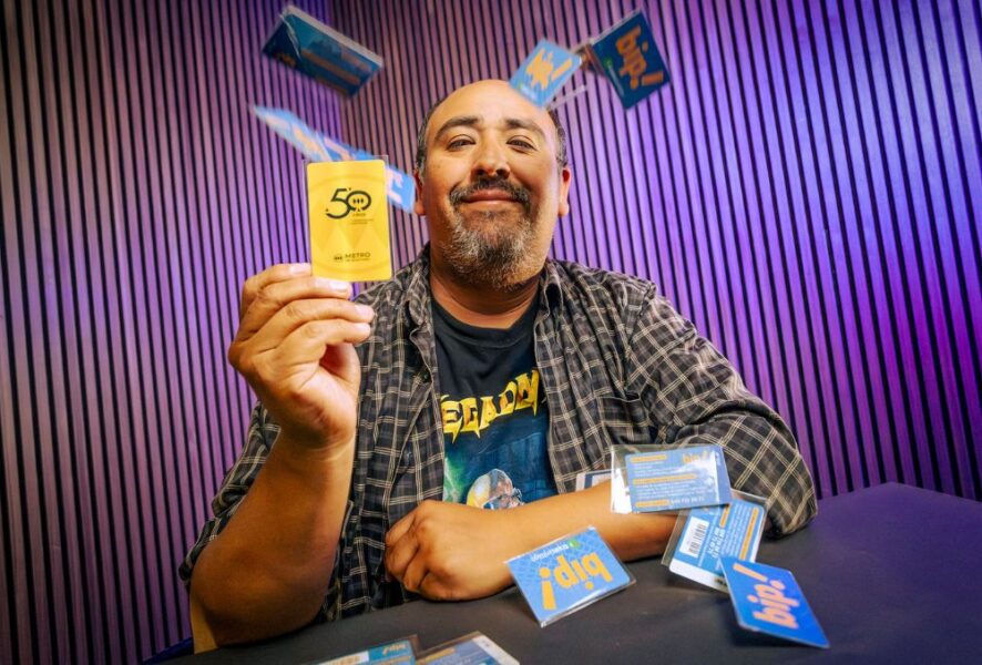 El coleccionista de tarjetas Bip.