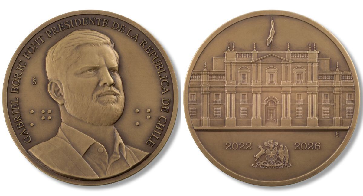 Medalla de Gabriel Boric