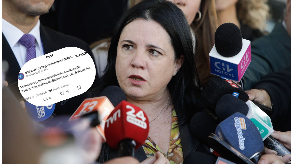 Steinert reconoce error en polémico posteo en las redes del ministerio que luego dieron de baja: “Tengo que ver qué pasó”