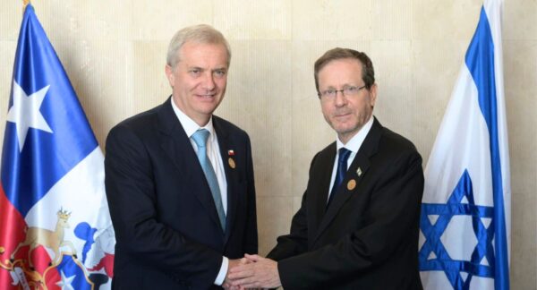 José Antonio Kast con el presidente de Israel