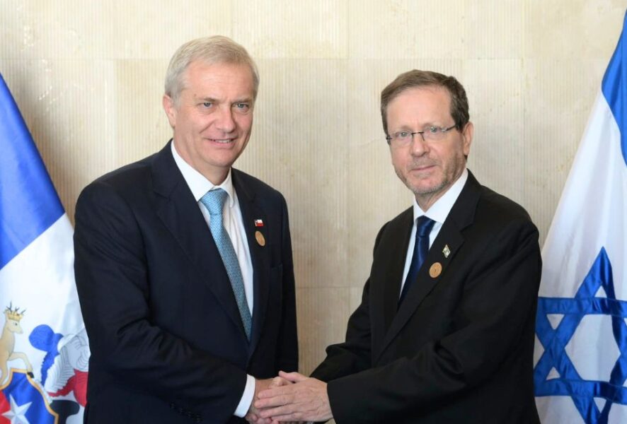 José Antonio Kast con el presidente de Israel