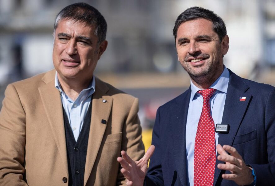 Mario Desbordes y Sebastián Figueroa