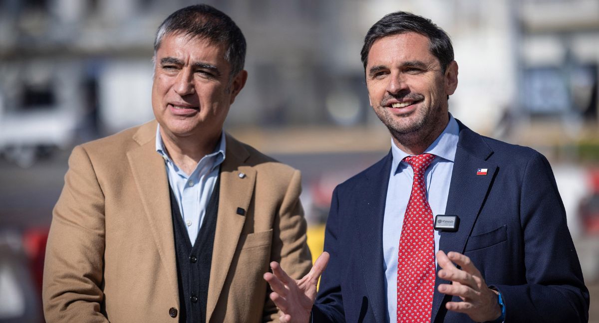 Mario Desbordes y Sebastián Figueroa