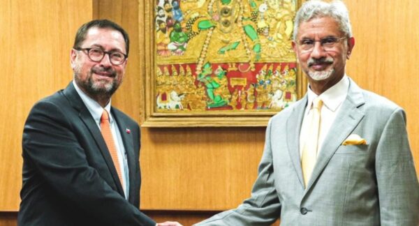 Canciller Pérez Mackenna con su par de la India