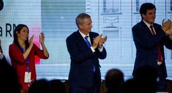 Katherine Martorell, José Antonio Kast y Diego Schalper