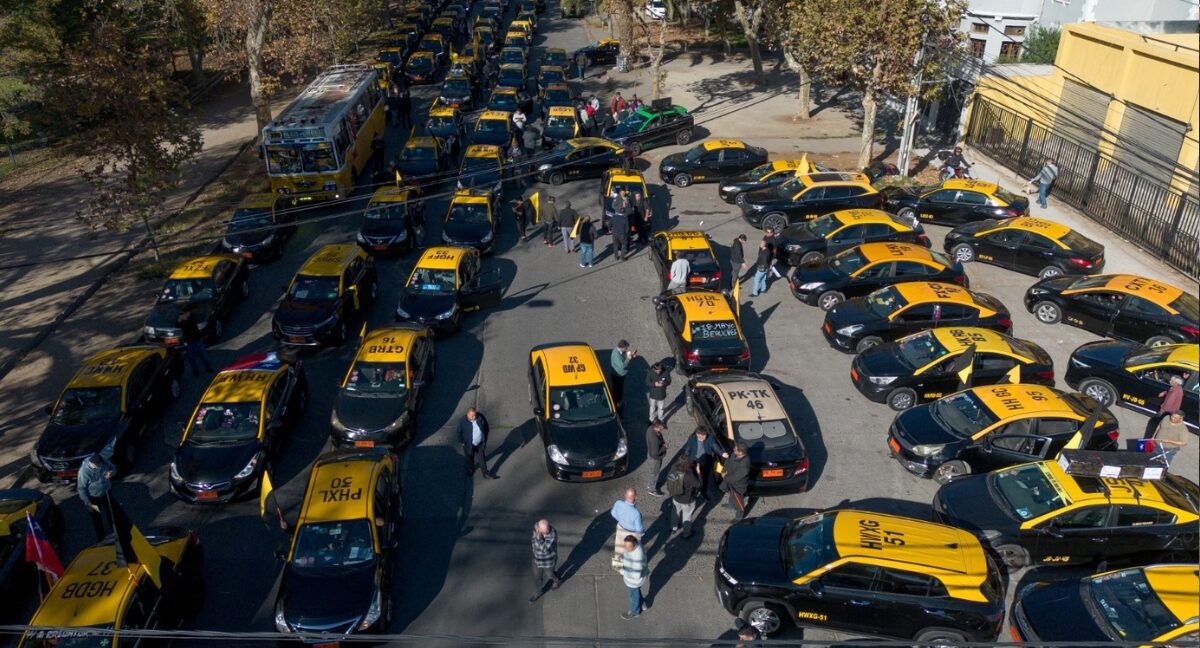 Manifestación de taxistas