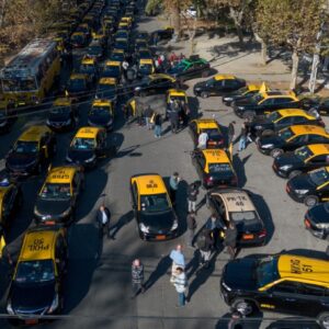 Manifestación de taxistas